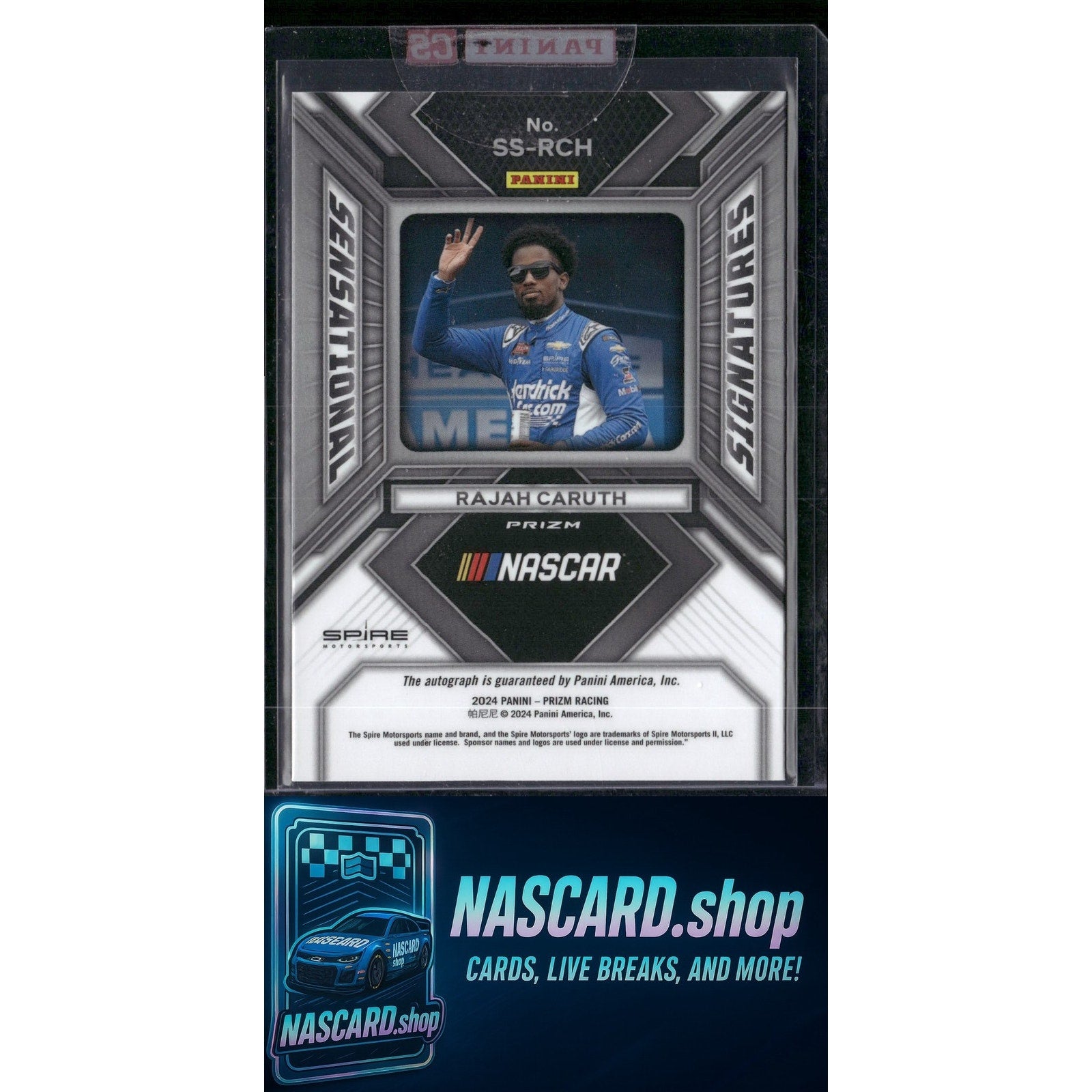 2024 Panini Prizm #SS-RCH Rajah Caruth Sensational Signatures - NASCARD.shop