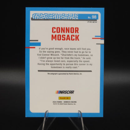 2024 Panini Donruss NASCAR - Rated Rookie Connor Mosack #98 Optic Autograph - NASCARD.shop