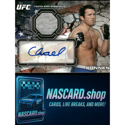 2013 Topps UFC Bloodlines Chael Sonnen Bloodlines Autographed Relics #/50 - NASCARD.shop