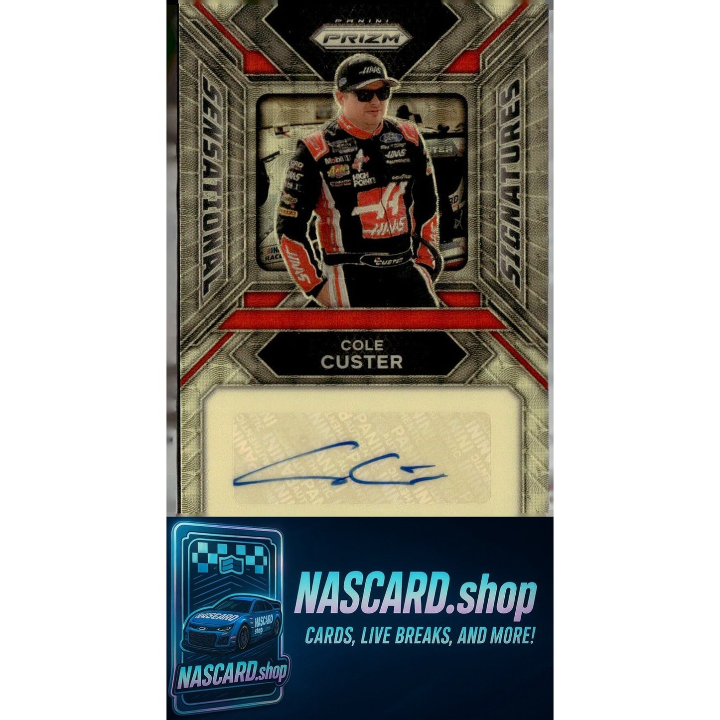 2024 Panini Prizm Cole Custer Sensational Signatures Gold Vinyl #1/1