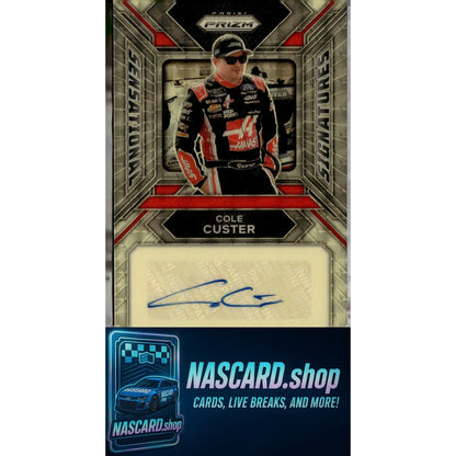 2024 Panini Prizm Cole Custer Sensational Signatures Gold Vinyl #1/1