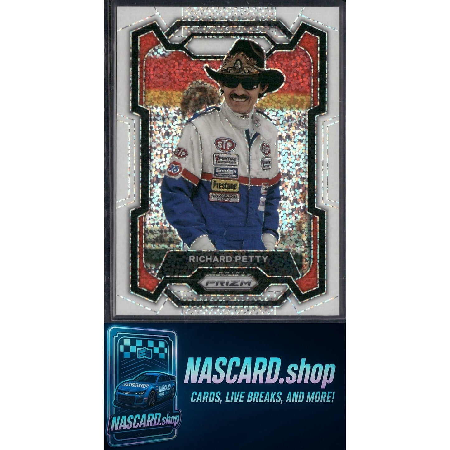 2024 Panini Prizm #99 Richard Petty White Sparkle