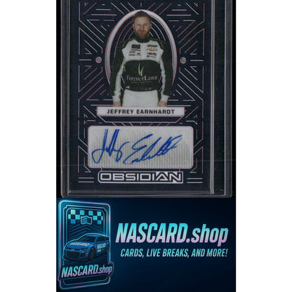 2023 Chronicles Jeffrey Earnhardt Obsidian Signatures Electric Etch Pink #/25 - NASCARD.shop