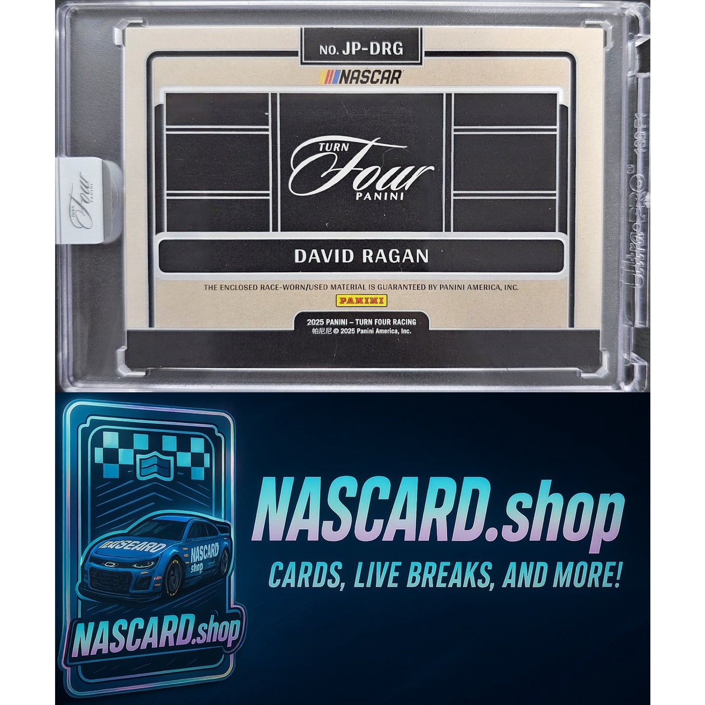 2025 Panini Turn Four Racing #JP-BRG David Ragan Jumbo Patches #/10