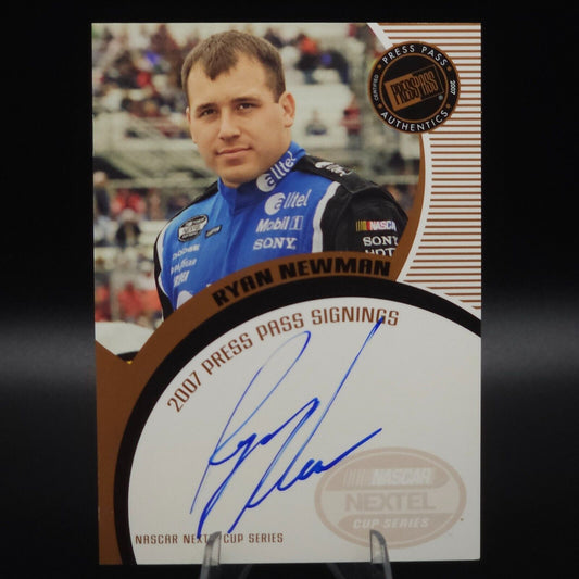 2007 Press Pass Signings Ryan Newman On Card Auto