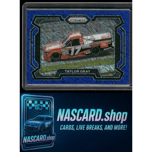 2024 Panini Prizm #80 Taylor Gray Blue Shimmer #/10 - NASCARD.shop