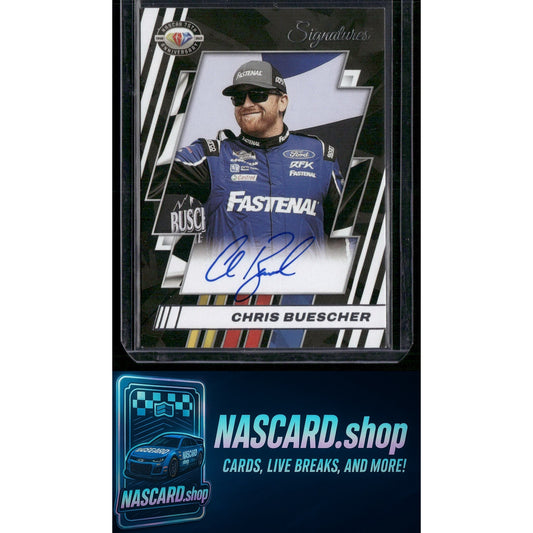 2024 Donruss #75-BU Chris Buescher NASCAR 75th Anniversary Signatures