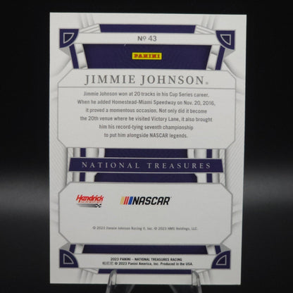 2023 National Treasures NASCAR Diamond Anniversary Jimmie Johnson Midnight /20 - NASCARD.shop