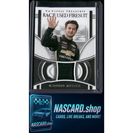 2024 Panini National Treasures #RUF-CMK Connor Mosack Race Used Firesuit #/99 - NASCARD.shop