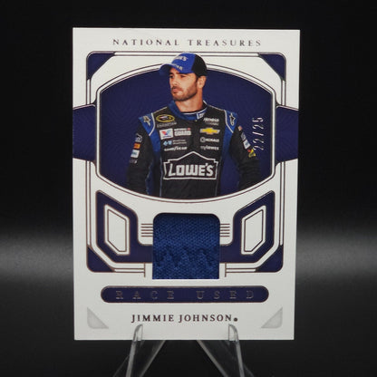 2023 Panini National Treasures Race Used Jimmie Johnson #RU-JJN Glove /25 (MEM) - NASCARD.shop