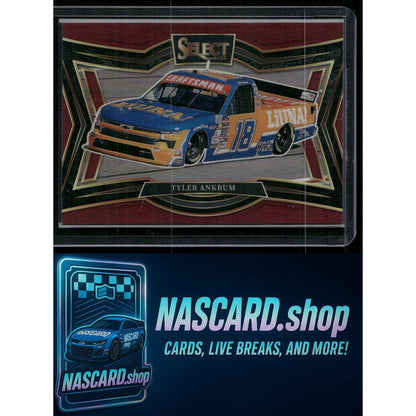 2025 Panini Select #111 Tyler Ankrum Maroon Prizms #/125 - NASCARD.shop
