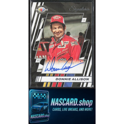 2023 Panini Prizm #75-DA Donnie Allison NASCAR 75th Anniversary Signatures