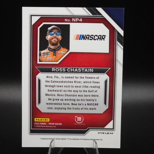 2023 Panini Prizm - National Pride Ross Chastain #NP4 White Sparkle Prizm