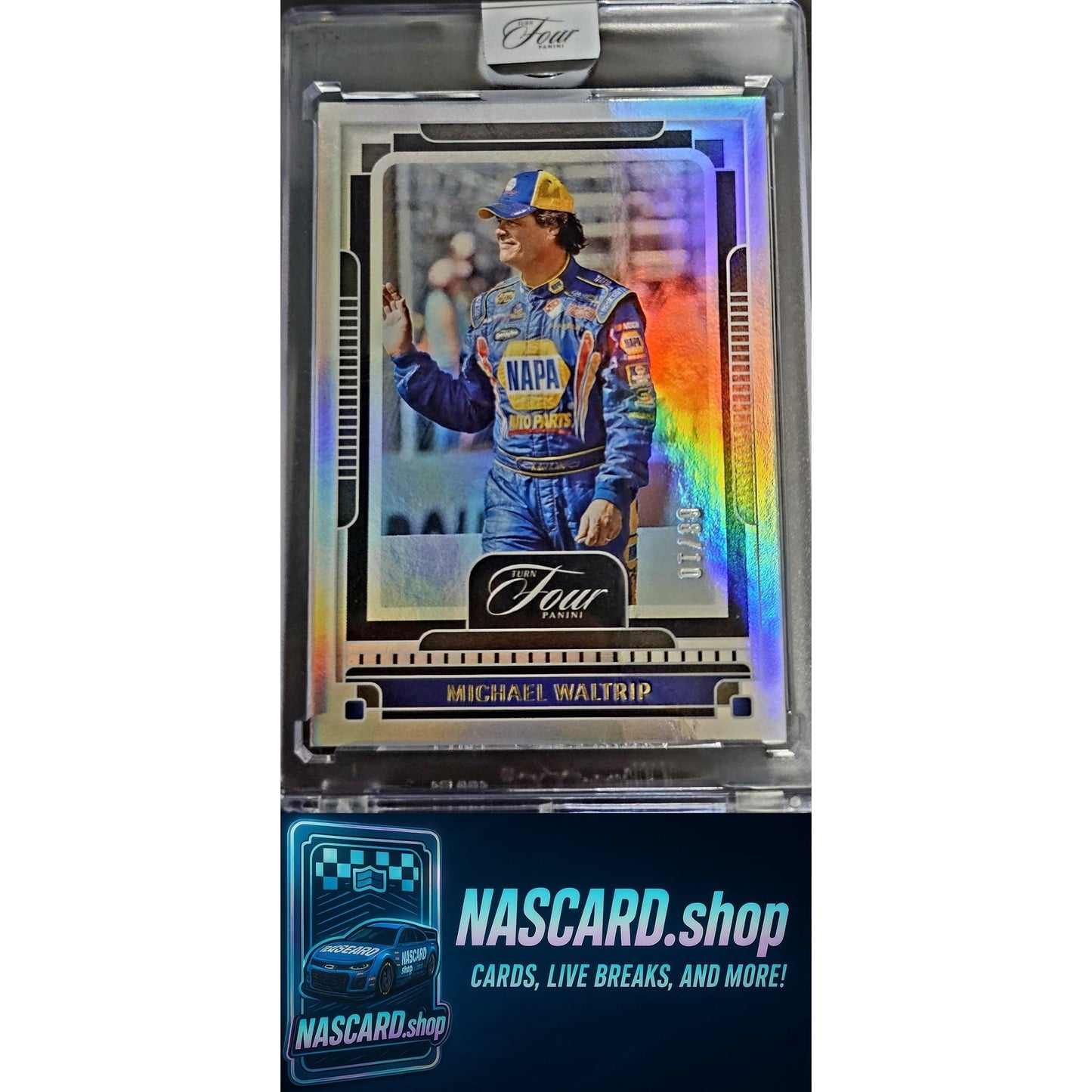 2025 Panini Turn Four #29 Michael Waltrip Gold #/10