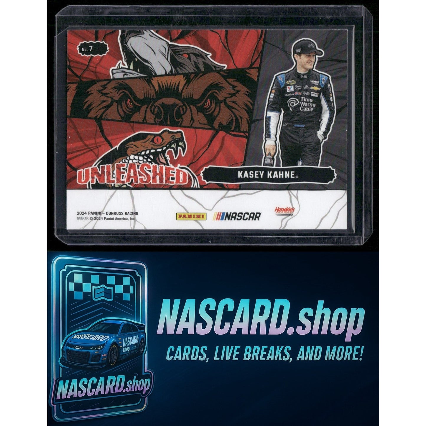 2024 Donruss #7 Kasey Kahne Unleashed Gold Ice #/10