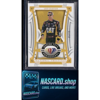 2023 Panini National Treasures #65 Jeff Burton Holo Gold #/10 - NASCARD.shop