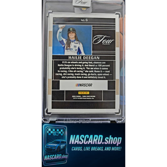 2025 Panini Turn Four #6 Hailie Deegan Red #/25