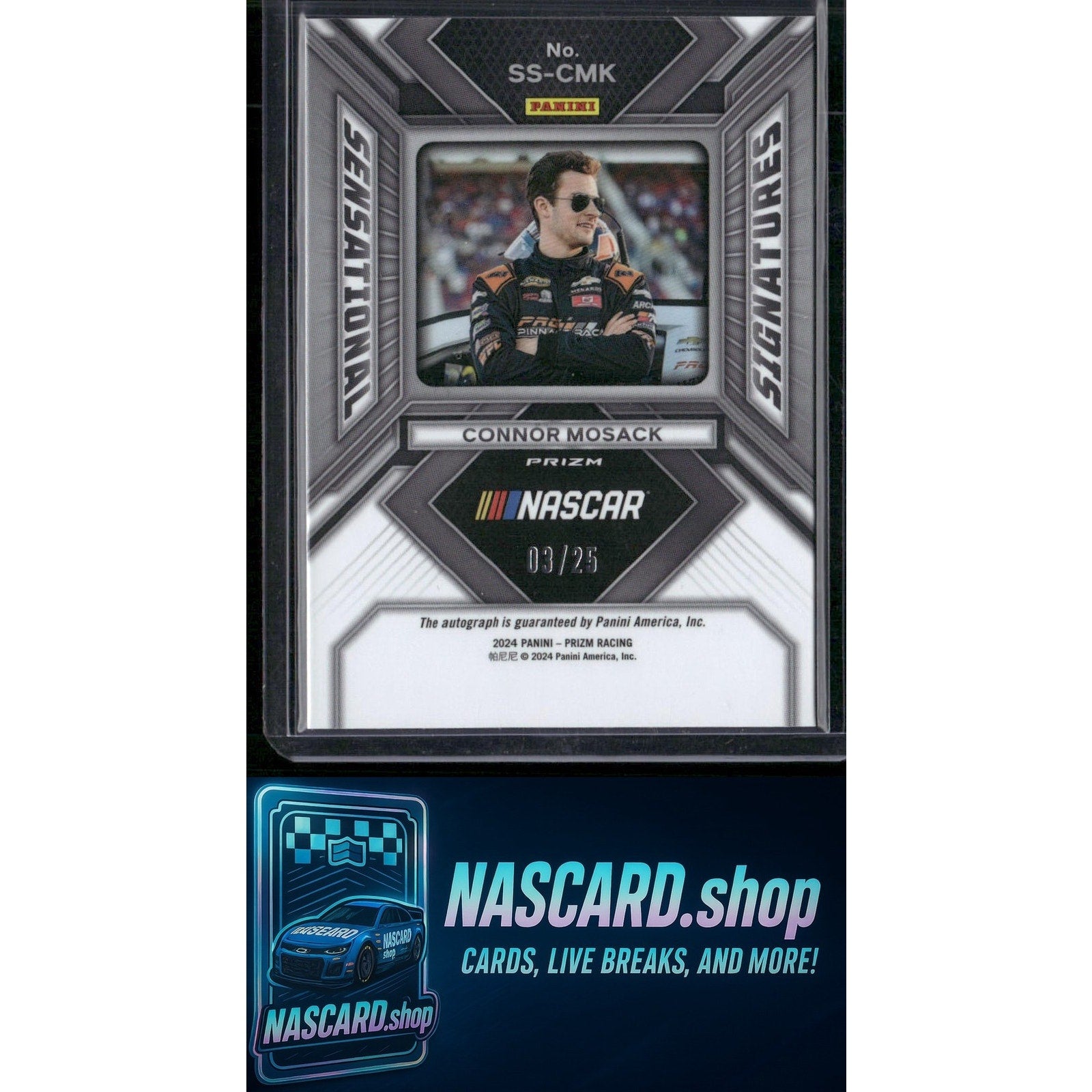 2024 Panini Prizm #SS-CMK Connor Mosack Sensational Signatures Mojo #/25 - NASCARD.shop