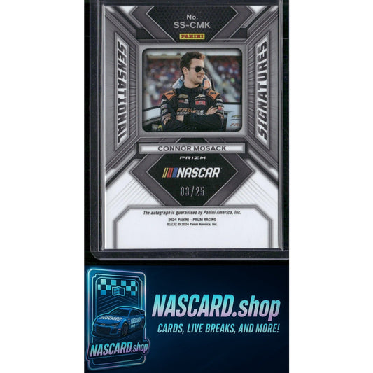 2024 Panini Prizm #SS-CMK Connor Mosack Sensational Signatures Mojo #/25 - NASCARD.shop