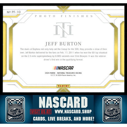 2024 National Treasures Photo Finishes Jeff Burton /35