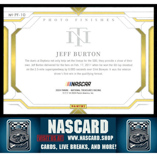 2024 National Treasures Photo Finishes Jeff Burton /35
