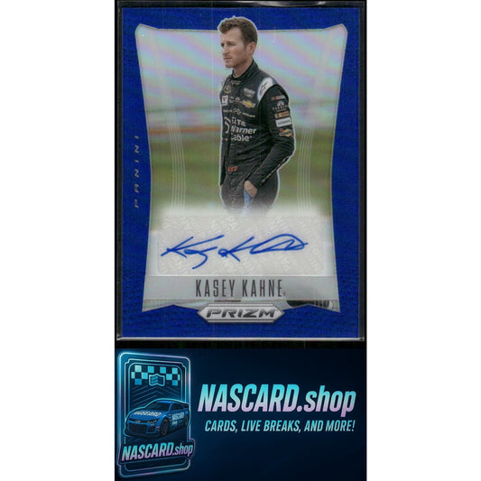 2024 Panini Prizm #TS-KKE Kasey Kahne Throwback Signatures Blue #/49