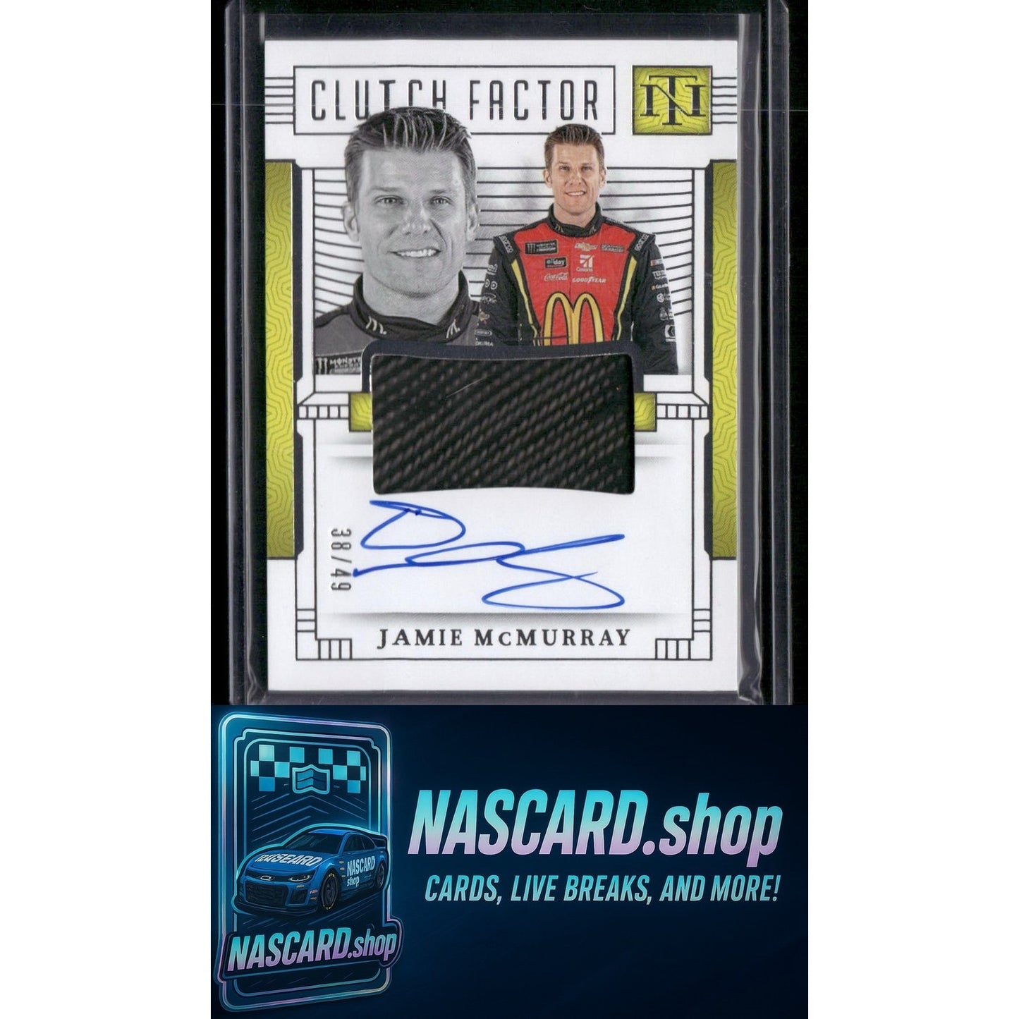 2024 Panini National Treasures Jamie McMurray Clutch Factor Signatures #/49