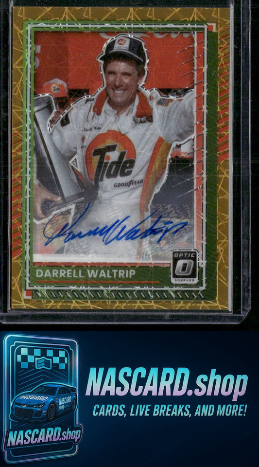 2025 Donruss Darrell Waltrip Optic Signatures Gold Velocity - NASCARD.shop