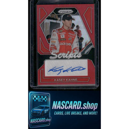 2024 Panini Prizm #S-KKE Kasey Kahne Scripts Red #/75