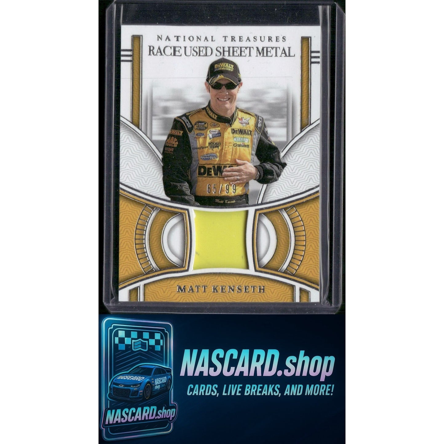 2024 Panini National Treasures #RUS-MKT Matt Kenseth Race Used Sheet Metal #/99