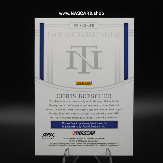 2024 National Treasures Race Used Sheet Metal Chris Beuscher /99