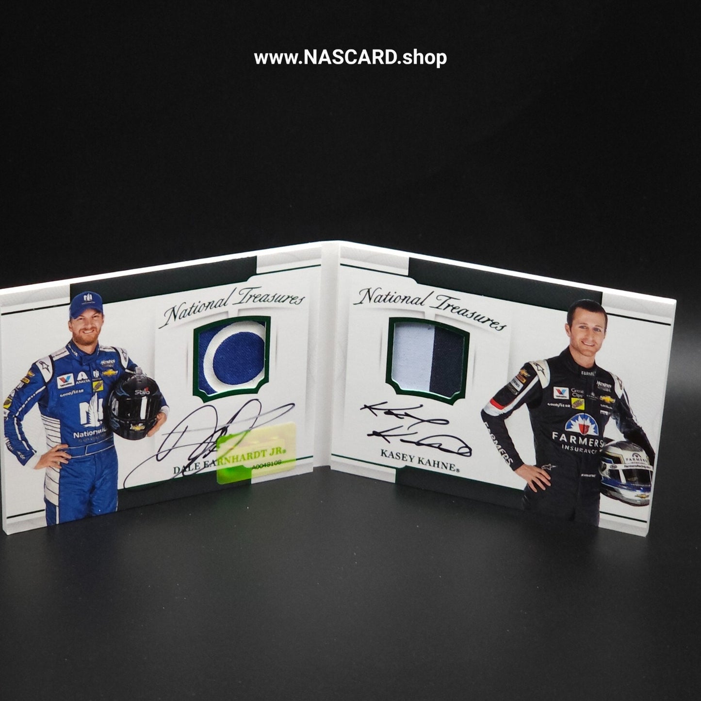 2017 National Treasures Dual Auto Booklet Dale Earnhardt Jr. Kasey Kahne 1/5