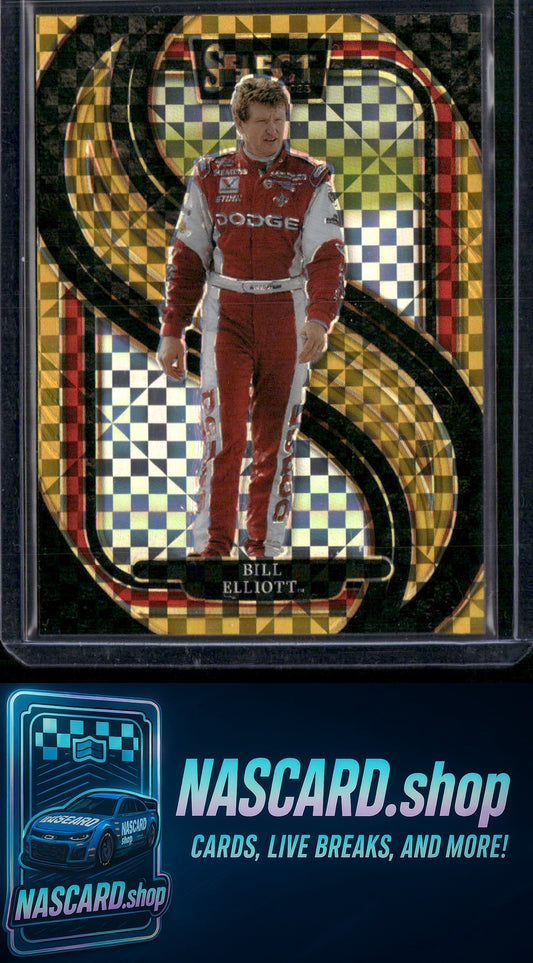 2025 Select Racing Bill Elliott Trackside Power Plaid Gold #/13