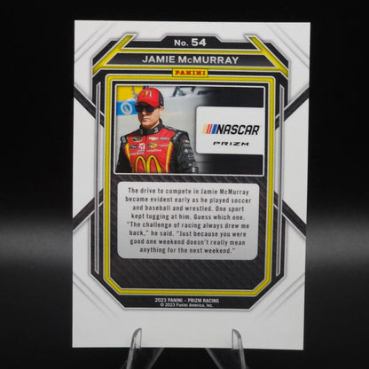 2023 Panini Prizm - Jamie McMurray #54 White Sparkle Prizm NASCARD.shop