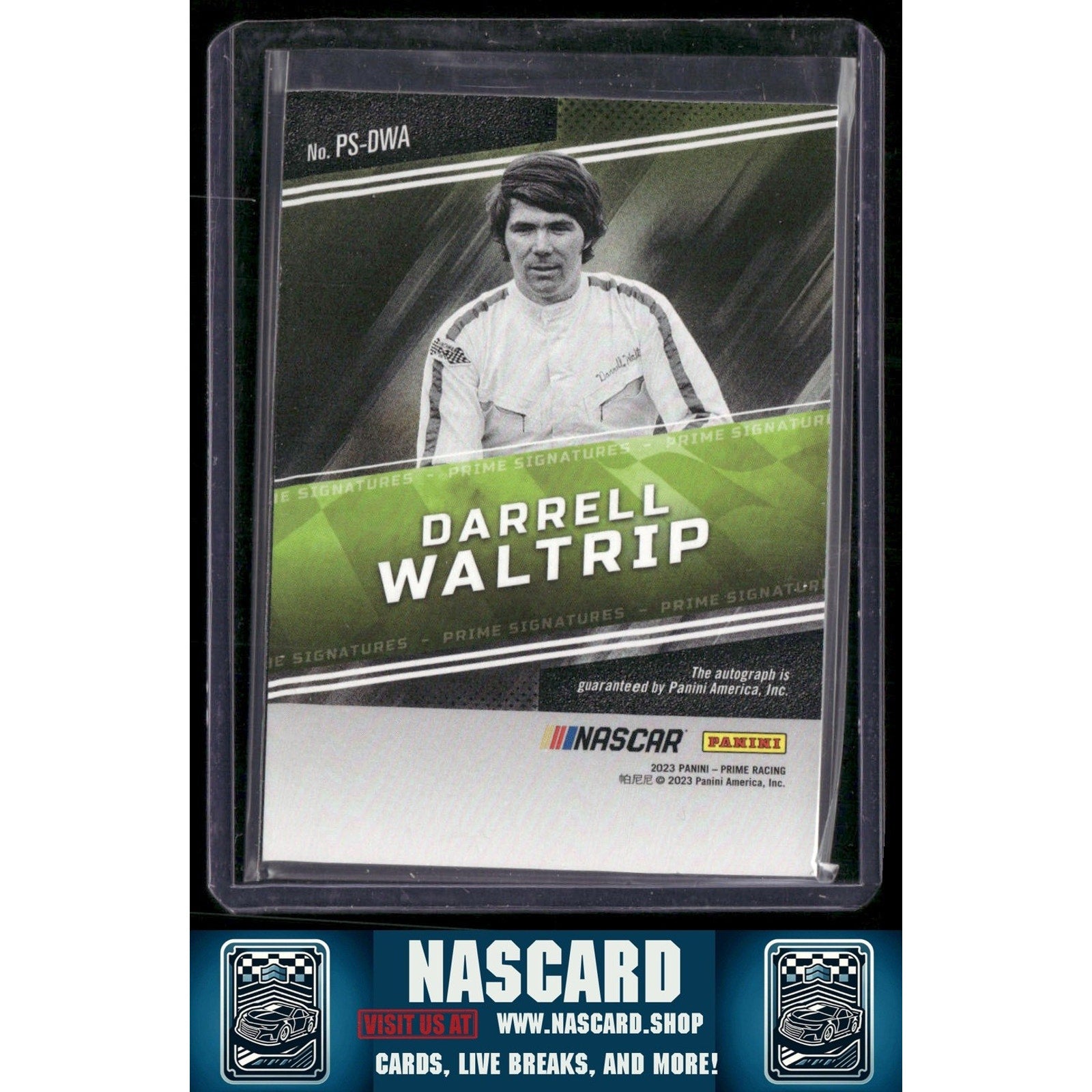 2023 Panini National Treasures #PS-DWA Darrell Waltrip Prime Signatures Red - NASCARD.shop