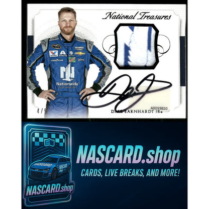2016 National Treasures Dale Earnhardt Jr Signature Firesuit Materials #5/5 - NASCARD.shop