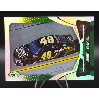 2018 Panini Certified Racing Cars Jimmie Johnson #94 Green 08/10 - NASCARD.shop