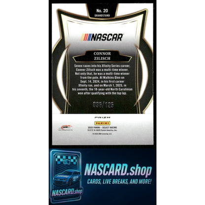 2025 Panini Select #20 Connor Zilisch Red Prizms #/125