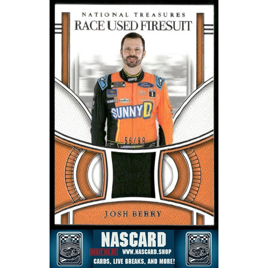 2024 National Treasures Race Used Firesuit Josh Berry /99