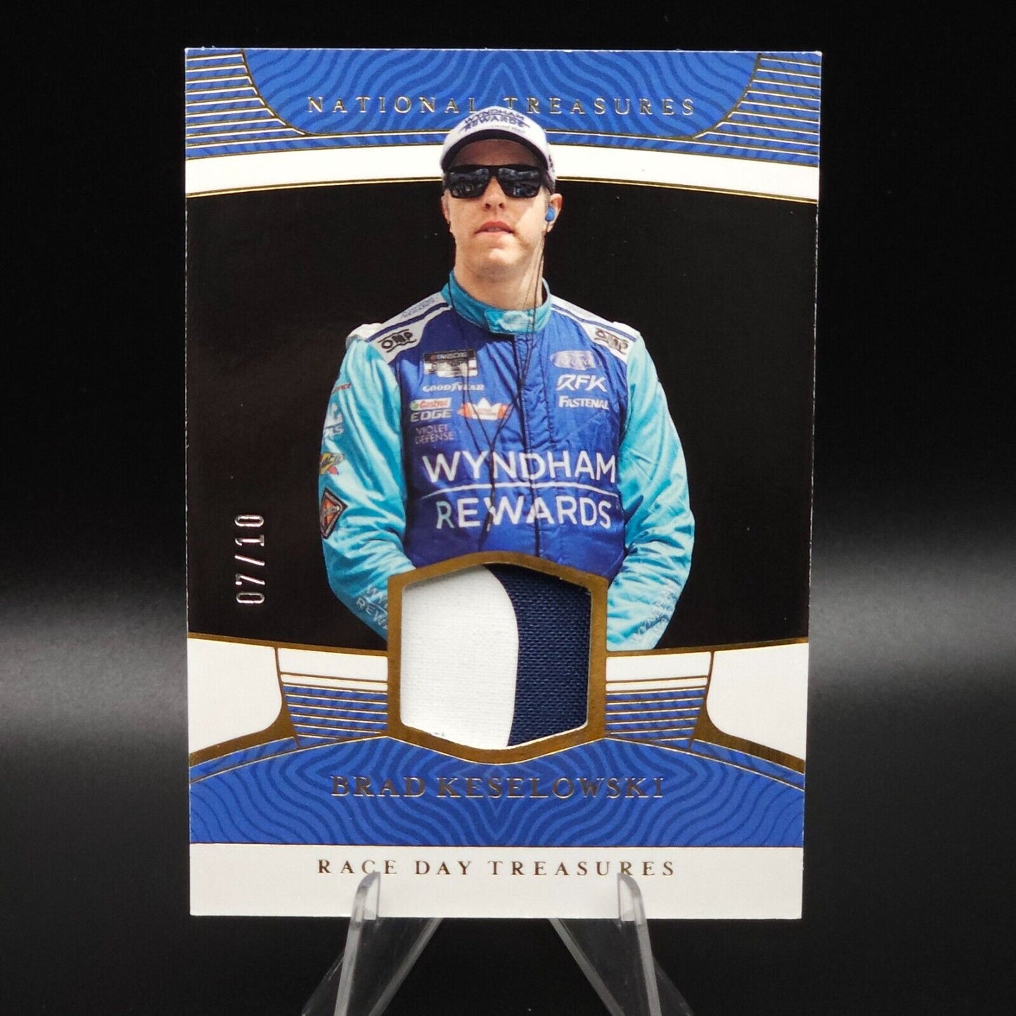 2023 National Treasures Race Day Treasures Midnight Prime Brad Keselowski /10 - NASCARD.shop