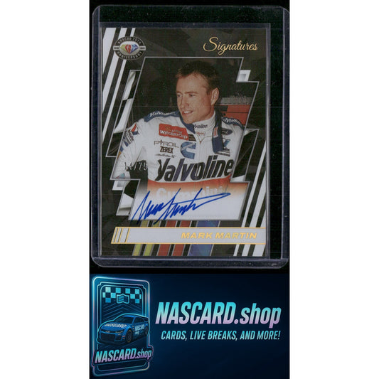 2023 Panini National Treasures Mark Martin 75th Anniversary Signatures Holo #/75