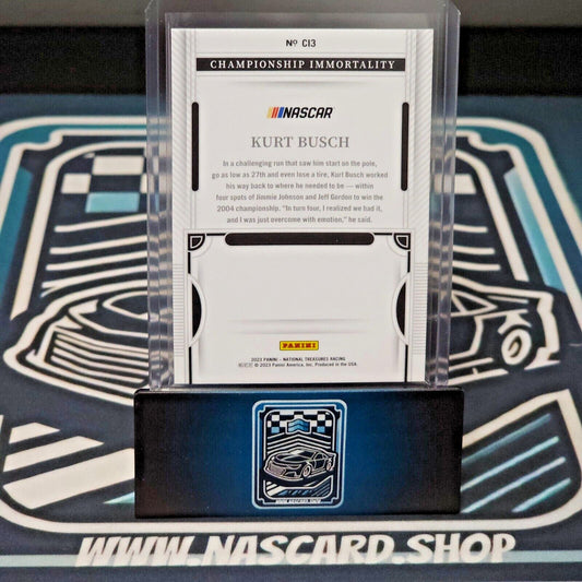 2023 National Treasures Racing Championship Immortality Holo Gold Kurt Busch /10 - NASCARD.shop