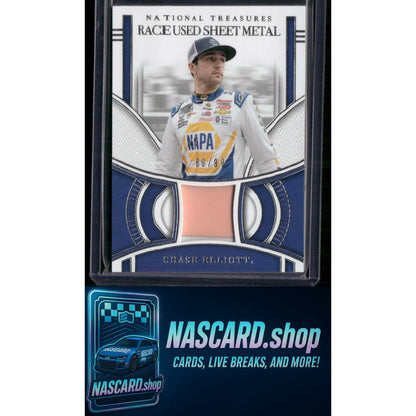 2024 Panini National Treasures #RUS-CET Chase Elliott Race Used Sheet Metal #/99