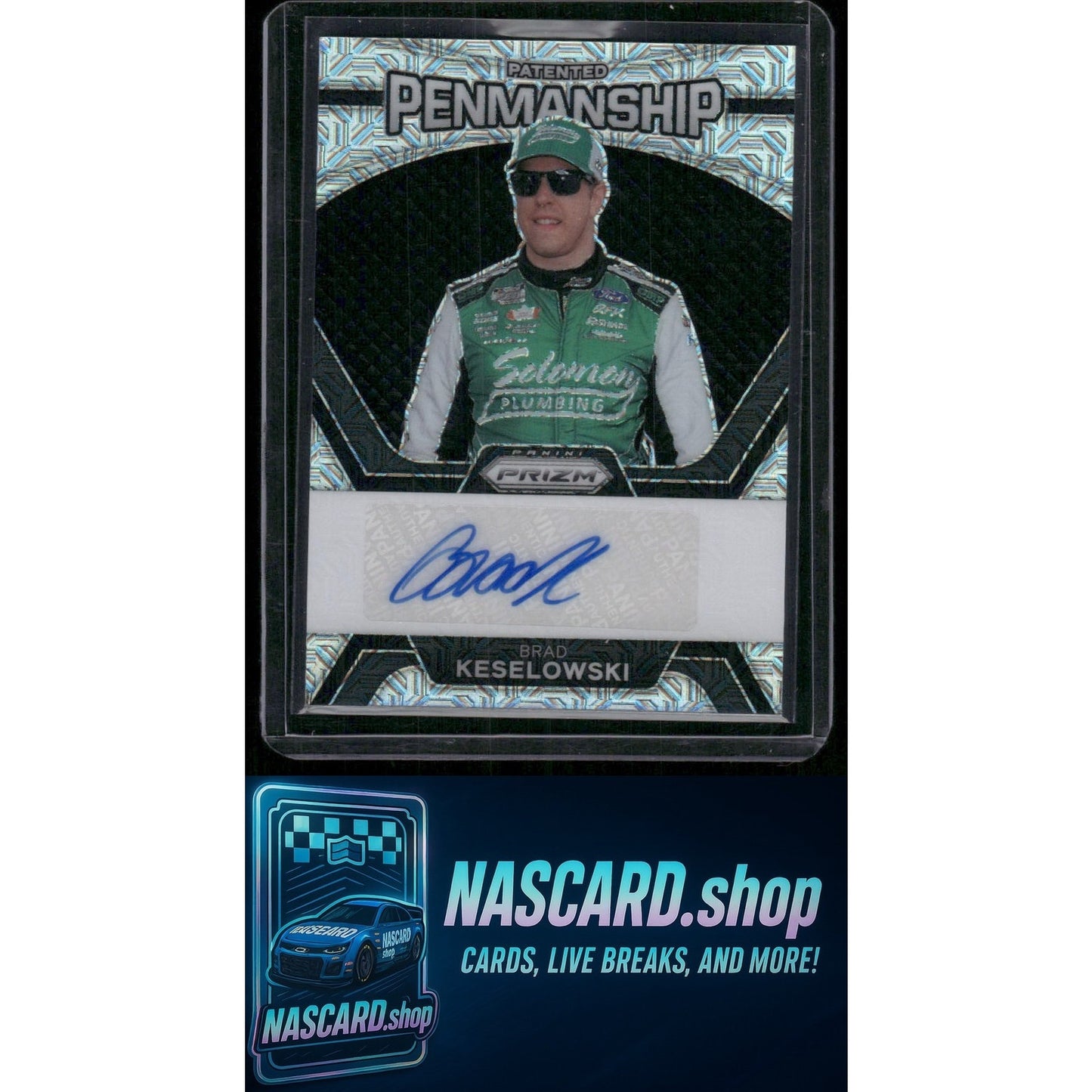 2024 Panini Prizm Brad Keselowski Patented Penmanship Autographs Mojo #/25