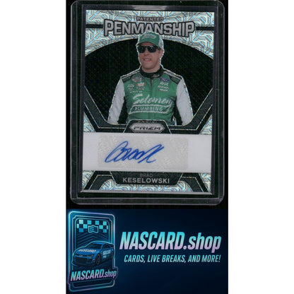 2024 Panini Prizm Brad Keselowski Patented Penmanship Autographs Mojo #/25