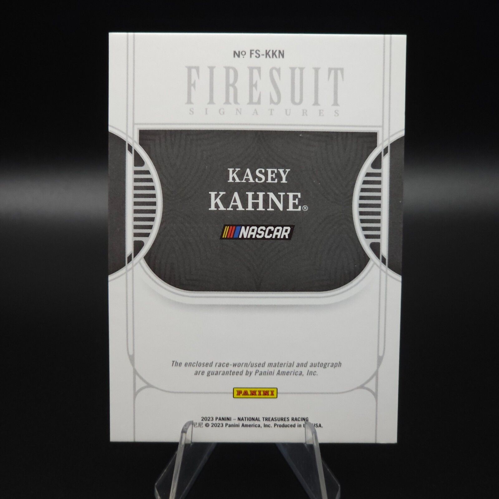2023 Panini National Treasures - Firesuit Signatures #FS-KKN Kasey Kahne /99 - NASCARD.shop