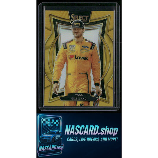 2025 Select Racing #85 Todd Gilliland Grandstand Gold Prizms #/10