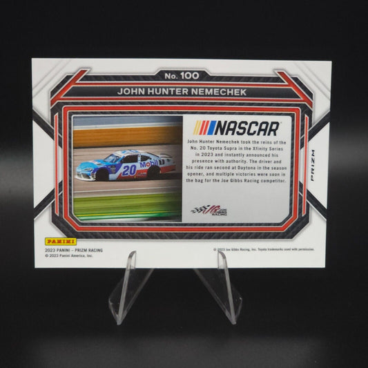 2023 Panini Prizm - Rides John Hunter Nemechek #100 White Sparkle Prizm