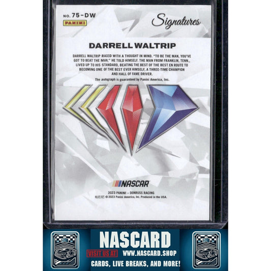 2024 Donruss #75-DW Darrell Waltrip NASCAR 75th Anniversary Signatures