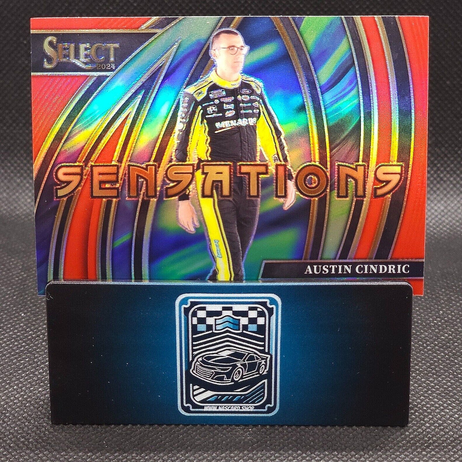 2024 Panini Select Racing Sensations Red Prizm #1 Austin Cindric 67/99 - NASCARD.shop